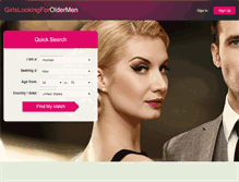 Tablet Screenshot of girlslookingforoldermen.com